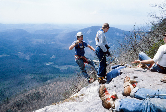 Steve 'Flatrock' Holmes, ?, Todd Mitchell (extreme right)